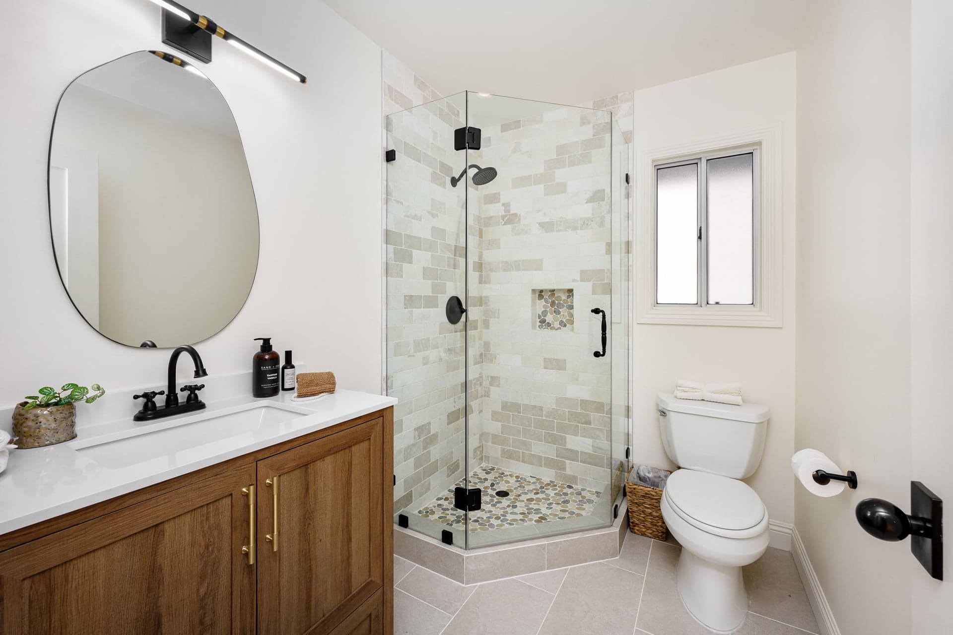 modern-bathroom-interior-with-glass-shower bathroom remodeling service